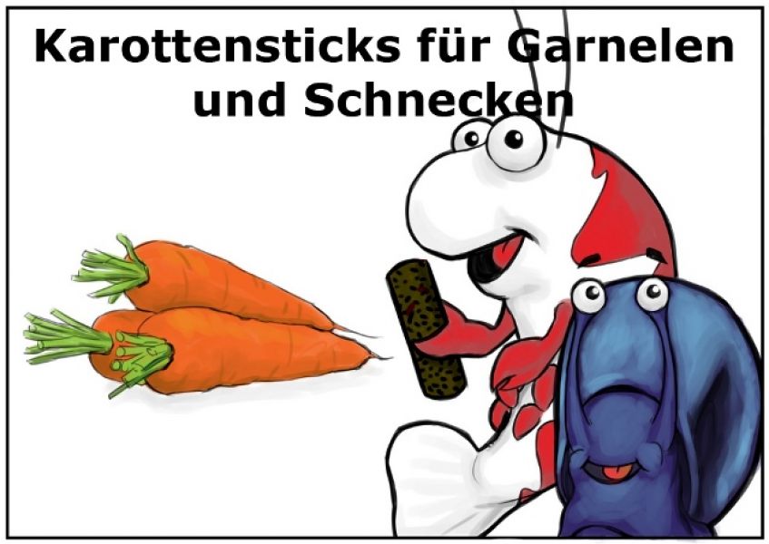 Paprika Sticks 100g - Garnelenfutter und Krebsefutter