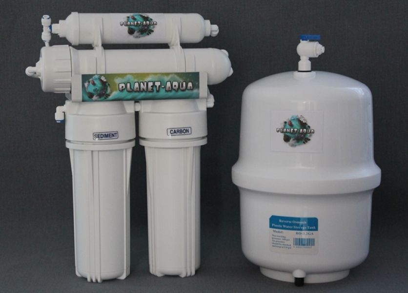 Umkehr Osmoseanlage Komplettset 4 Stufen Wasserfilter 75GPD Aquarium Trinkwasser