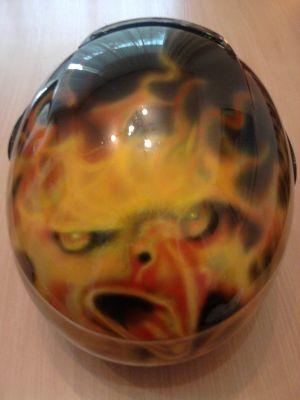 Wassertransferdruck und Airbrush