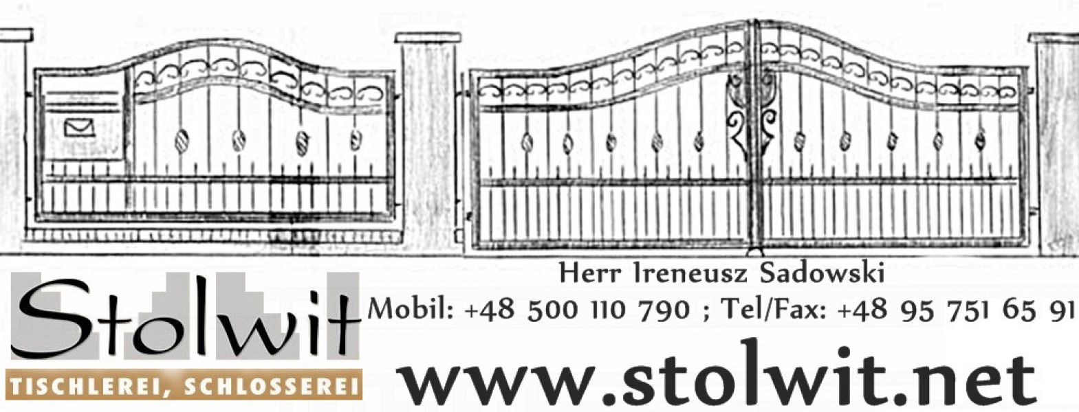Zäune, Umzäunungen, Metallzäune, Tore, Doppelstabmatten aus Polen