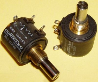 Potentiometer 10-Gang-Linear. Contelec