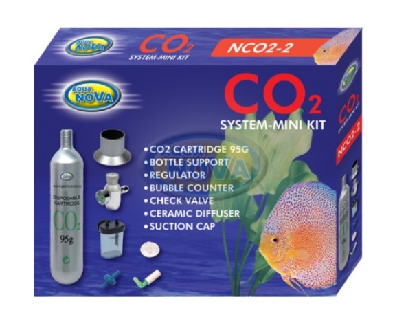 Co2 Mini Anlage für Aquarien bis 150L mit Garnelen Krebse Fische Pflanzen