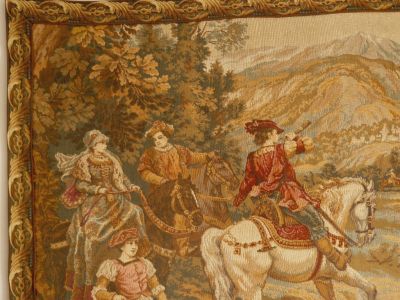 Tapisserie, Bildteppich, Gobelin, aus Aubusson, 188x98