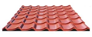 Dachpfannenprofil in 1a oder 2a - auf Maß oder ab Lager. Sehen aus wie Tonziegel doch sind aus Blech