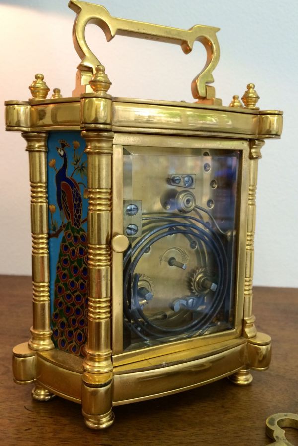 Antike Reiseuhr mit Emaille - Angebot der Fa. Empire-Uhren