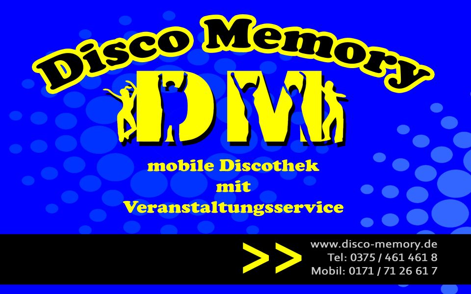 Disco Memory mobile Disco aus Zwickau für alle Veranstaltungen
