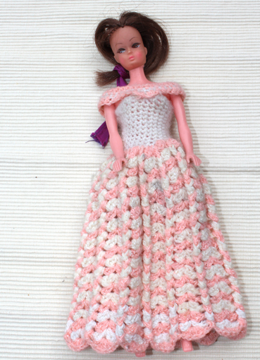 'Petra' - Modepuppe - 60-70er Jahre - Vintage - im Romantiklook (Handarbeit) 