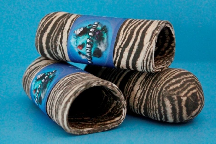 Welshöhle 12cm halbrund in Black & White für L-Welse Fische Prachtschmerle Aquariumhöhle Dekoration 