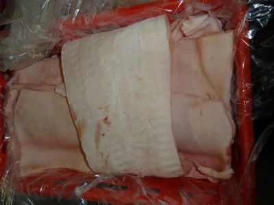 verkauf der Schweinfleisch - Rueckenspeck
