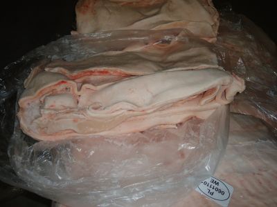 verkauf der Schweinfleisch - Rueckenspeck