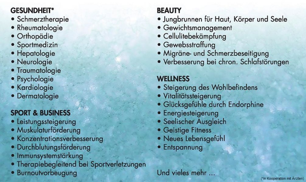 GANZKÖRPERKÄLTETHERAPIE - Kraft und Schönheit, die aus der Kälte kommt!