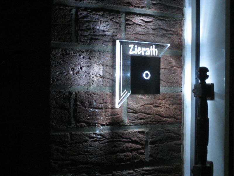 Türklingel Edelstahl beleuchtet Modell AGON