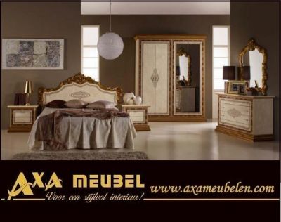 Schlafzimmer Set Nussbaum Furnier Klassische Italienische AXA Möbel