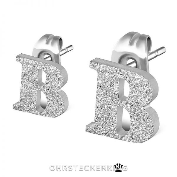 Ohrstecker Edelstahl Buchstaben