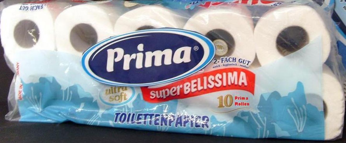 „ Prima“ Toilettenpapier 2-lagig/10 Rollen