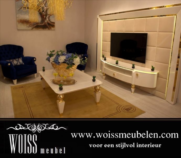 Woiss möbel TOP ANGEBOT Italienisches Stil Hochglanz Wohnwände nach Maß