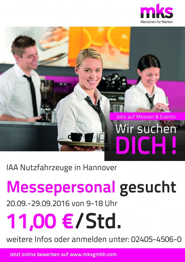 Studentenjobs in Hannover – IAA Nutzfahrzeuge 2016