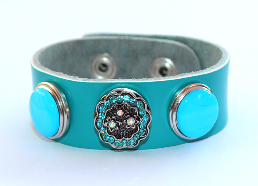 Chunk-Leder-Armband f. Chunk-Click-Buttons (Neu)