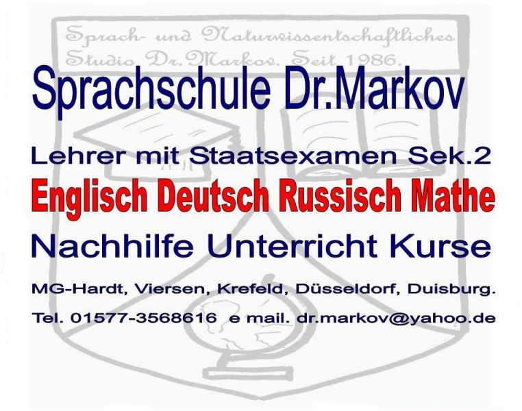 ENGLISCH RUSSISCH (Lehrer mit Staatsexamen Sek.2)