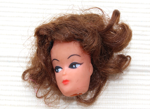 Perücke + Kopf Original 'Petra'-Modepuppe- 60-70er Jahre-Vintage 