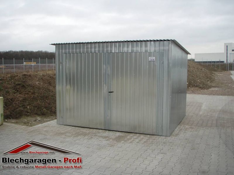 Garage Blechgarage Metallgarage Schuppen Fertiggarage Lager - 3x5m