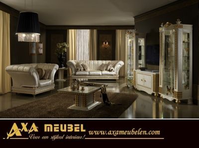 Classic italienische hochglanz Wohnzimmer set AXA Möbel NL