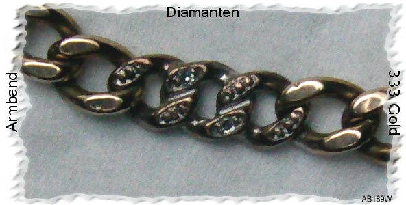 Schmuck, Goldarmband mit Diamanten