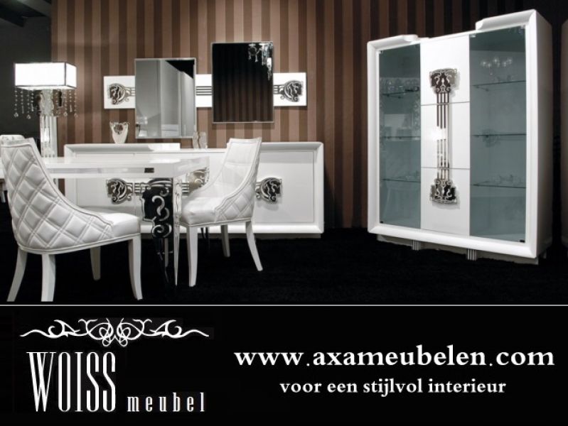 Weiss hochglanz Wohnzimmer komplettset WOISS Möbel angebote