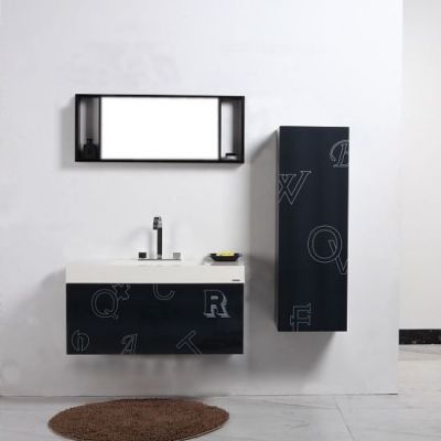 Badezimmer Badmöbel Bad Waschbecken Unterschrank Seitenschrank Spiegel günstig