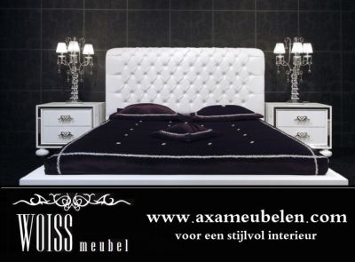 WOISS Möbel Komplett Schlafzimmer Avantgarde Weiß Hochglanz