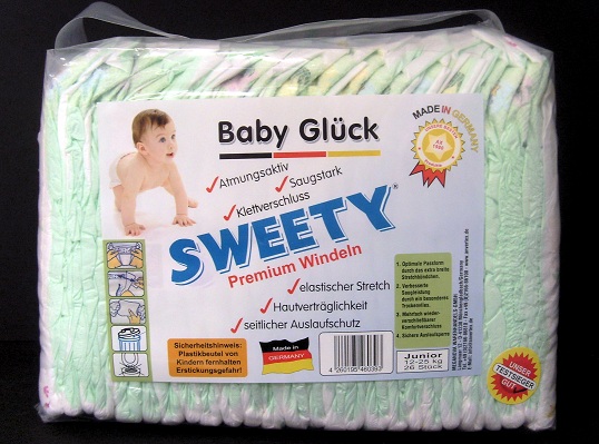Sweety Premium Windeln alle Größe 