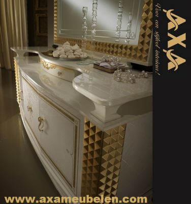 Classic italienische hochglanz Wohnzimmer set AXA Möbel NL