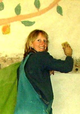 mit Lehm Ornamente, Kratzputze, Bilder, Wände und Formen herstellen