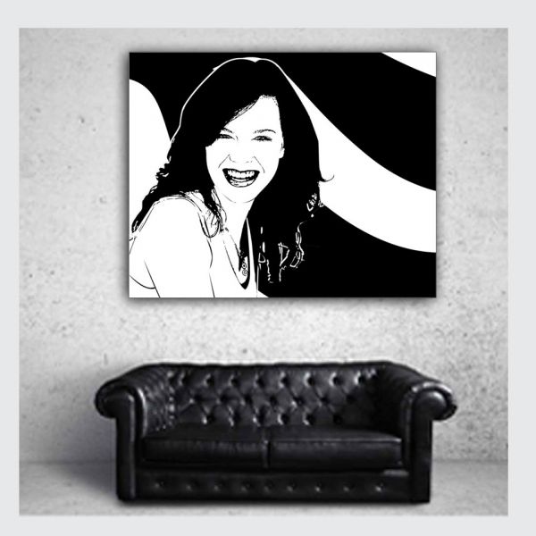 Porträt vom Foto im Retro-Stil - Geschenkidee zu Weihnachten