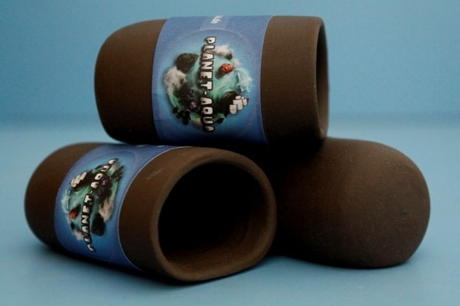 Welshöhle 11cm schwarz gedrehte für Welse Fische Garnelen Aquarium Dekoration Höhle