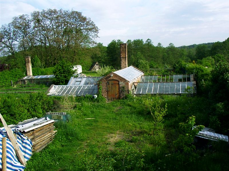 Sehr altes,zentral,aber ruhig gelegenes Fachwerkhaus+Gewächshäuser+Schuppen,Nähe:2 Badeseen