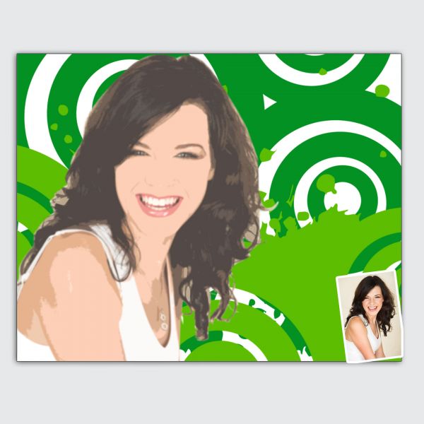 Porträt vom Foto im Pop-Art-Stil - Geschenkidee zu Weihnachten