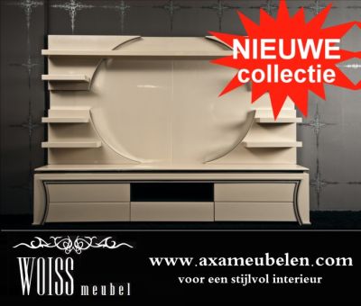 WOISS Möbeln Hochglanz ANBAUWAND in ausgezeichneter Qualität