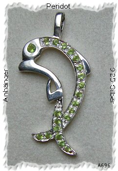 Silberschmuck,  reizvoller Peridotanhänger