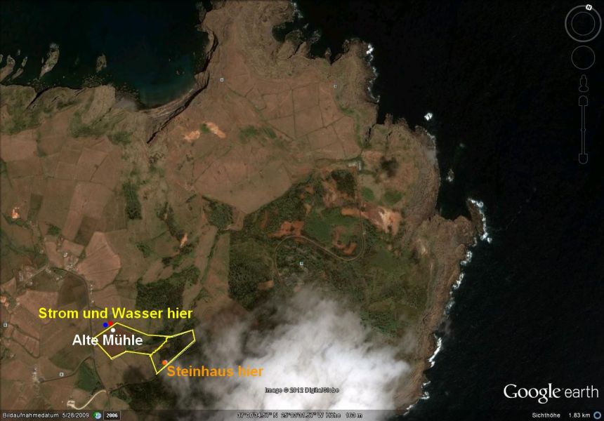 Portugal - Mühle - Meerblick