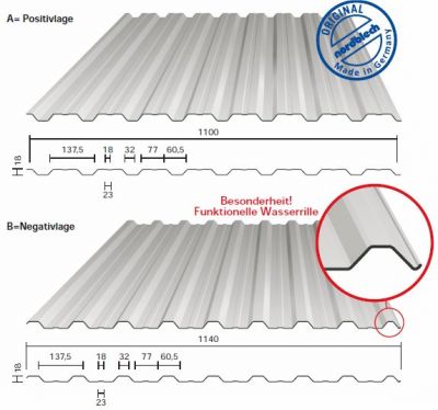 Profile Made in Germany - Trapezblech aus eigener Herstellung - Nordblech 18