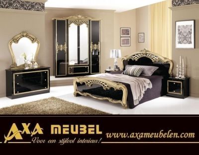 schlafzimmer komplett schwarz hochglanz günstig kaufen AXA Möbel