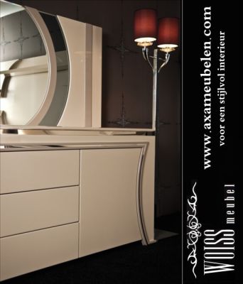 WOISS Möbeln Hochglanz ANBAUWAND in ausgezeichneter Qualität