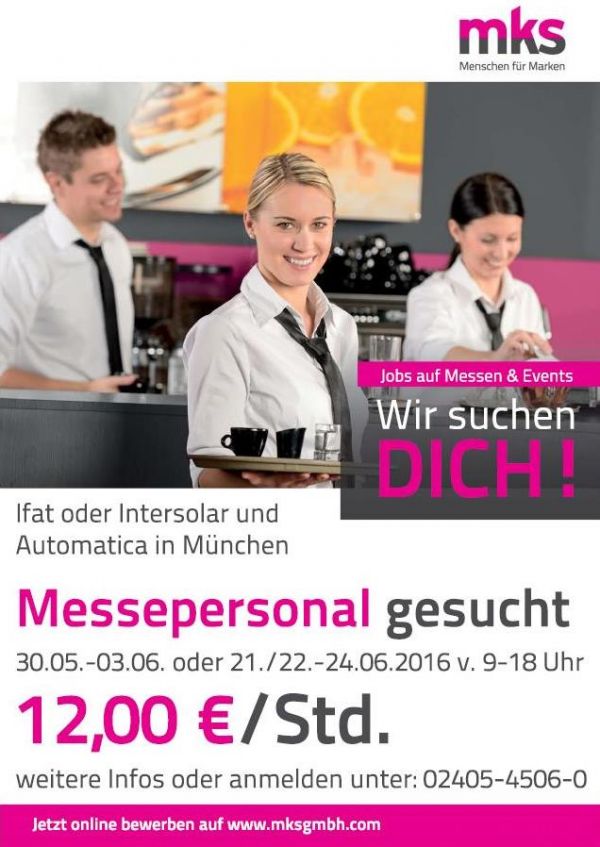 Studentenjobs auf tollen Messen in München