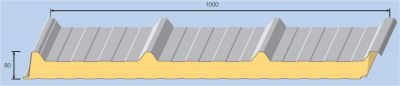 Isolierpaneele (Sandwichprofil, ISO Paneele) für Dach und Wand als 1a oder 2a Ware TOP PREISE