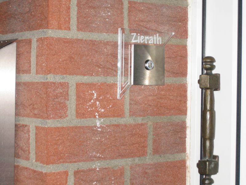 Türklingel Edelstahl beleuchtet Modell AGON