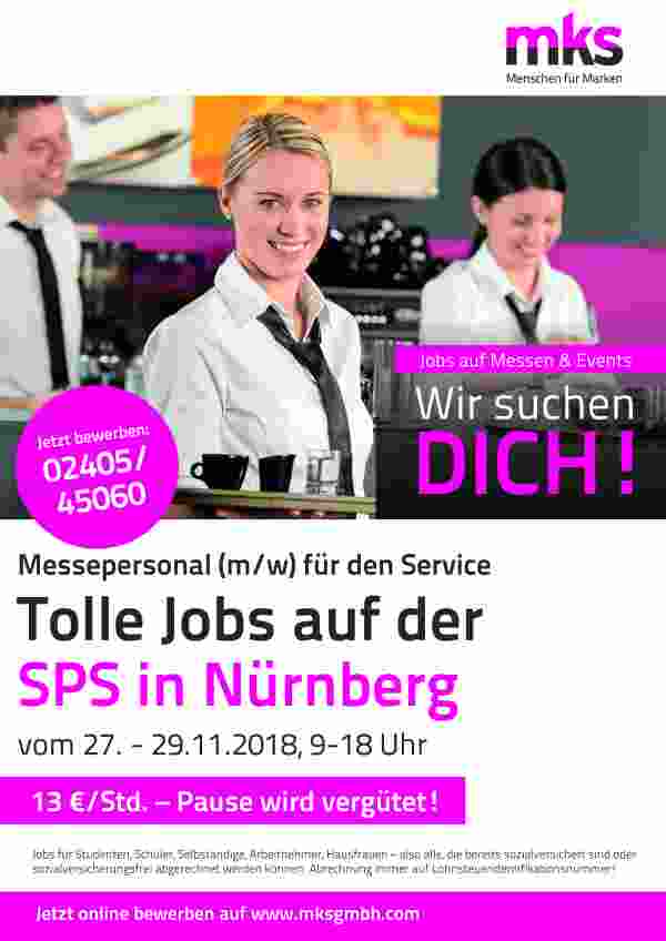 Tolle Messejobs (w/m) 27.11.-29.11.2018 in Nürnberg zu vergeben!