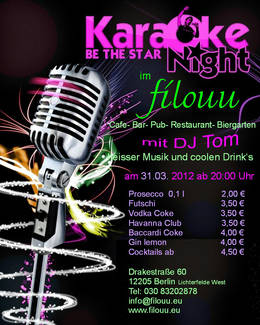 Karaoke night im filouu Berlin