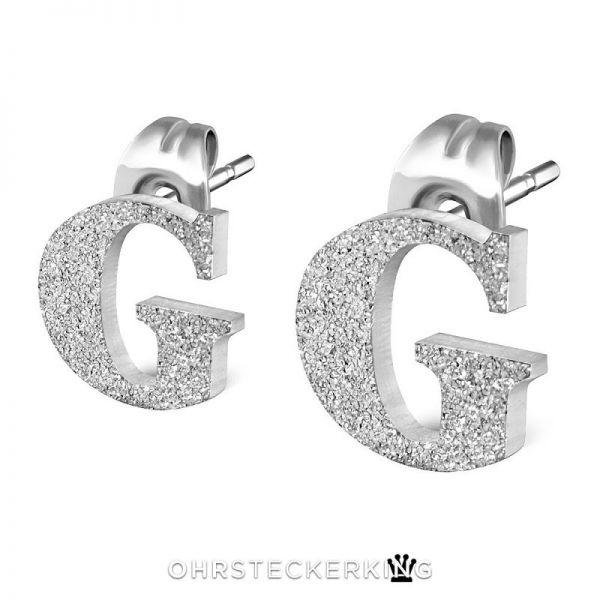 Ohrstecker Edelstahl Buchstaben