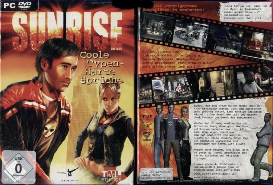 Sunrise - The Game !! tolles Adventure für PC !! Neuware !!!